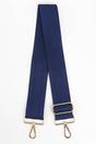 Navy Blue Sarta Navy Blue Plain Woven Wide Bag Strap, Image 1 of 4