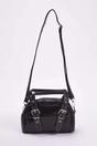 Black Contrast Stitch Mini Bowling Grab Bag, Image 2 of 4