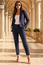 Navy  Single Breasted Blazer, Image 3 of 4