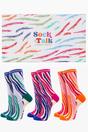 Multi Colourful Zebra Print Bamboo Socks Gift Set Box, Image 1 of 5