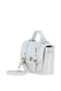 White Stylish Real Leather Small Satchel Bag, Image 2 of 4