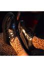 Black TUK Footwear Black Viva High Creeper Leather Goth Shoes, Image 6 of 7