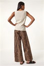 Stone Button Detail Stretch Top, Image 3 of 5