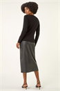 Black Sparkly Mix Knit Top, Image 3 of 5