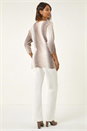 Beige Ombre Stripe Knit Jumper, Image 3 of 5