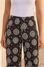 Black Petite Printed Texture Stretch Trouser, Image 4 of 4