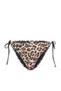 Multi Leopard Print Tie Side Regular Waist Bikini Bottom with Adjustable Fit, Image 3 of 5