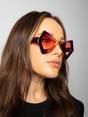 Purple 2 Tone Angular Sunglasses in Purple, Image 6 of 6
