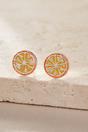 Silver Sterling Silver Orange Slice Studs, Image 3 of 3