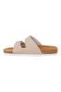 Off White Mia Plain Double Strap Sandals, Image 2 of 4