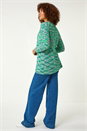 Green Spacedye Tie Knit Cardigan, Image 3 of 5