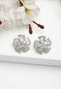 White Diva Collection Columbine Studs, Image 2 of 5
