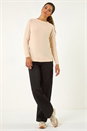 Natural  Soft Crew Neck Jumper, Image 4 of 5