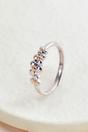 Silver Sterling Silver Daisy Floral Adjustable Ring, Image 1 of 3