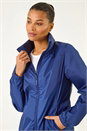 Navy Shower Resistant Funnel Neck Jacket, Image 4 of 5