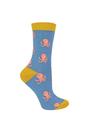 Aquamarine 1 Pack Novelty Animal Patterned Bamboo Socks, Image 1 of 4