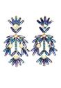 Blue AVANT-GARDE PARIS Blue Diva Collection Fancy Floral Plume Earrings, Image 1 of 5