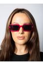Pink Square Frame Sunglasses, Image 2 of 6