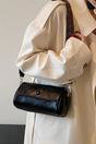 Black 'Whitney' Structured Crossbody Handbag With Shoulder Strap, Image 1 of 4