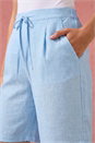 Blue Textured Bermuda Short, Image 4 of 5