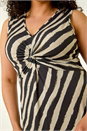 Black Curve Twist Front Stretch Dress, Image 5 of 5