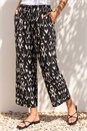 Black Petite Aztec Print Stretch Trouser, Image 2 of 4