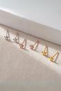 Rose Gold Mia Gioielli Rose Gold Sterling Silver Dainty Flower Studs, Image 1 of 3
