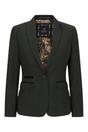 Olive Infinity Leather Olive Women's Tweed Green Check Blazer Wool Jacket, Image 1 of 6