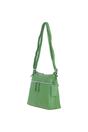 Green 'Mourne' Sleek Real Leather Shoulder Bag, Image 3 of 5