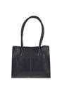 Navy Vegetable Tanned Real Leather Two Section With Mid Purse Bag, Image 3 of 3