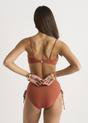 Brown Gini London Rust Metallic Ruch Side Bikini Bottom, Image 2 of 4
