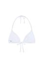 White Twist Triangle Shell Bikini Top, Image 2 of 3