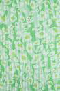 Green Sarta Green Metallic Pinstripe Lightweight Leopard Scarf, Image 4 of 5
