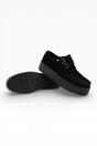 Black TUK Footwear Black Viva High Creeper Goth Shoes - AV7757, Image 5 of 7