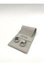 Silver Multi-Layer Circle Stud Earrings, Image 1 of 4