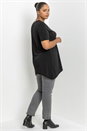Silver Curve Shimmer Bead Embellished T-Shirt, Image 2 of 4