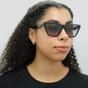 Black Saint Laurent Black Cat Eye Black Grey Gradient Sunglasses, Image 5 of 6