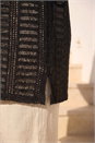 Black Curve Open Knit Cardigan, Image 4 of 4