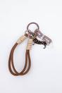 Brown Spotted Sausage Dog Clip On Bag Charm, Image 1 of 3