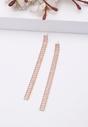 Light Pink Pink Long Linear Earrings, Image 2 of 5