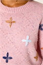 Light Pink Crafted Diamond Detail Jumper, Image 5 of 5