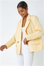 Lemon  Double Breasted Button Blazer , Image 2 of 5