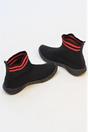 Black Chunky Sole High Runner Sock Trainers - Vera, Image 2 of 2
