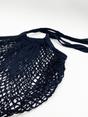 Black Small Beach Crochet Bag in Black, Image 2 of 5