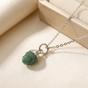 Silver Raw Emerald Sterling Silver May Birthstone Necklace, Image 1 of 4