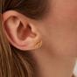 Rose Gold Star Cluster Stud Earring Sterling Silver, Image 2 of 2