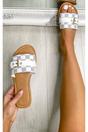 White 3694 White Ariah Open Toe Flat Sandals, Image 2 of 8