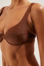 Brown Underwired Balconette  Bikini Set, Image 2 of 4