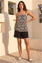 Ivory  Dusk Wave Plisse Cami Top, Image 2 of 4
