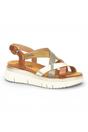 Brown Womens Heel Summer Sandals -W4N-0650C1, Image 2 of 8